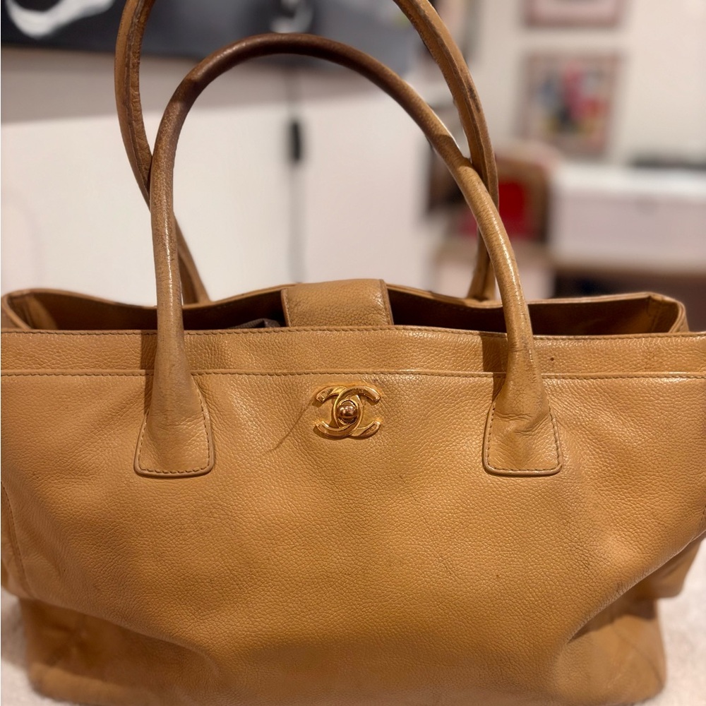 Chanel Camel Leather Tote
